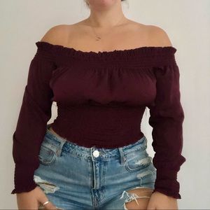 Express Satin Strapless Ruched Blouse, XSmall